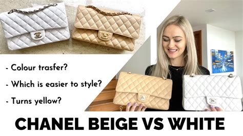 chanel classic beige vs black